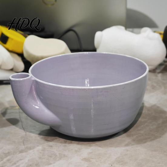 Produce Washing Basin Berry Swirl Bowl with Drain Holes 3D Printed Vortex Fruit Cleaning Spinner Rinse Bowl Self Rinsing for Kitchen Countertop