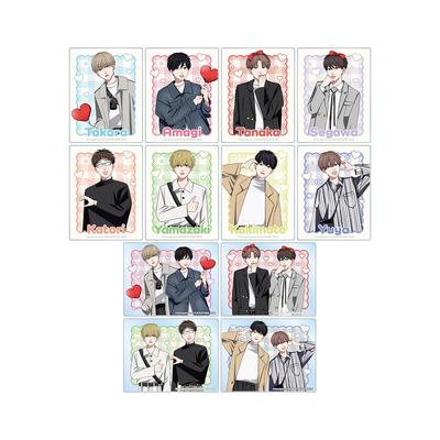 [Takayoshi-kun and Amagi-kun][My Big Brother's Friend] Original Print Sticker-Style Trading Acrylic Cards by Mai Hanageno, Box of 12
