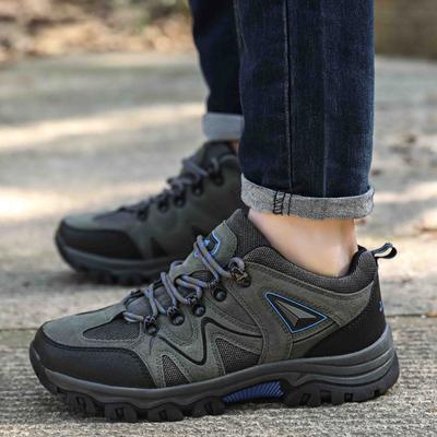 Men Hiking Shoes Low Climbing Boots Men Casual Outdoor Shoes Anti Slip Large Size