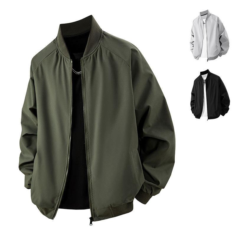Autumn and Winter Baseball Jacket Men's Casual Trendy Top Fashion Trendy Coat Men's Casual Loose