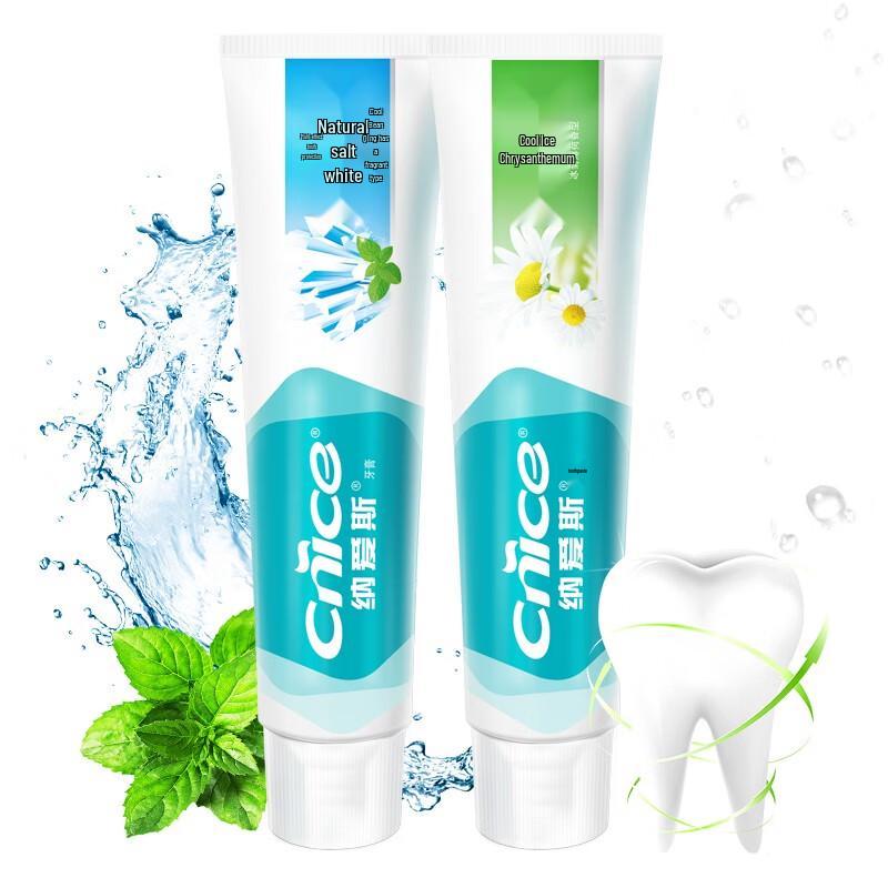 Nice Toothpaste Dual Pack - Natural Salt & Cool Chrysanthemum