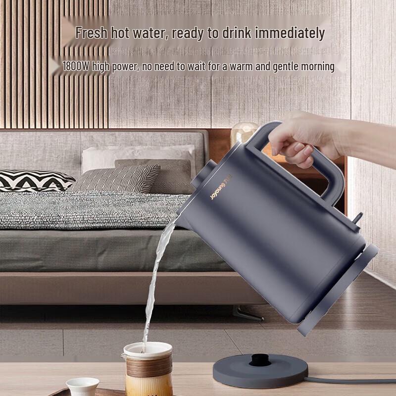 Joyoung 1.7L Double-Layer Stainless Steel Electric Kettle CN plug (adapter included)