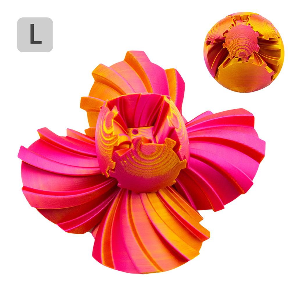 3D Printed Gear Ball Rotating Toy 3D Printed Rotating Gear Ball Desktop Innovative Decorative Model Gift for Kids and Adults