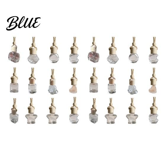 Portable Fragrance Holder Car Perfume Bottle Pendant Creative Hanging Air Freshener Diffuser Pendant for Vehicle Essential Oil Holder Interior