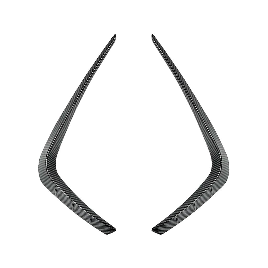 For Focus MK4 ST Line 2019-2022 Front Bumper Side Air Vent Trim Cover Glossy Black/Carbon Fiber Look Fog Light Frame Spoiler Lip