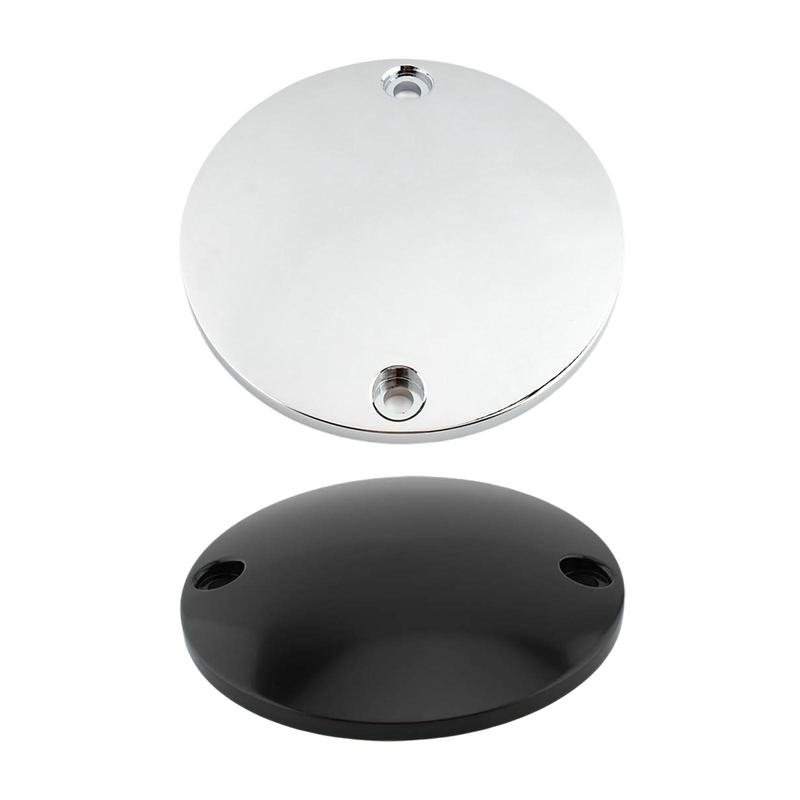2 Hole Ignition Timer Cover Aluminum Alloy Dome Points Cover Fit for Harley