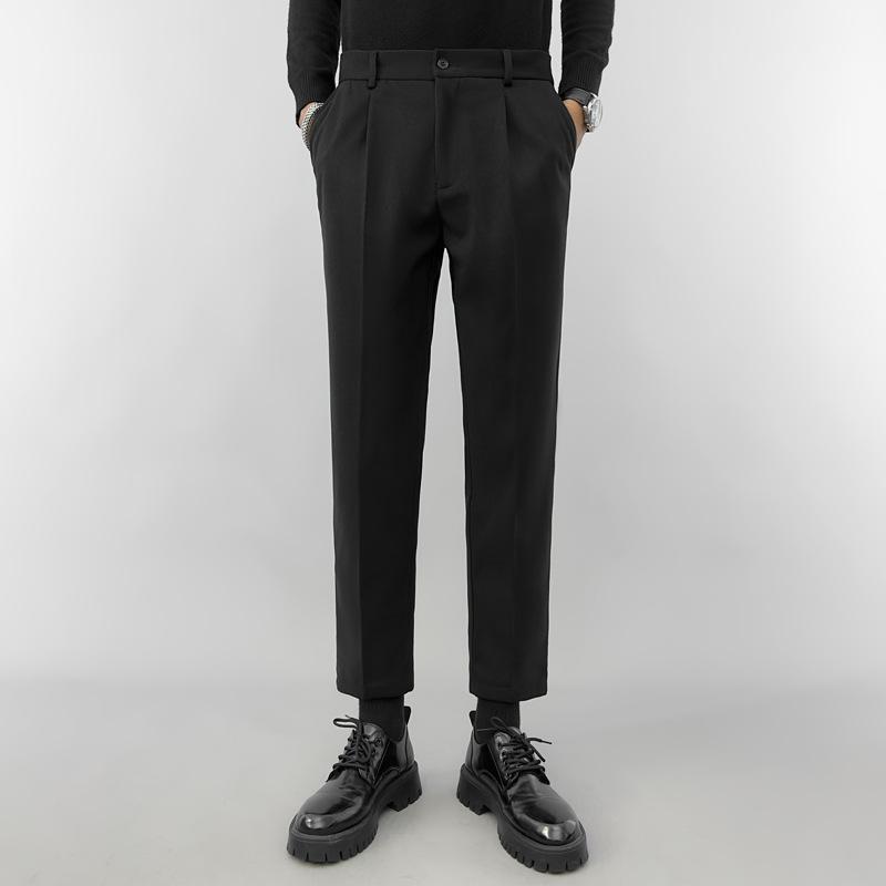 

Spring and autumn new Harlan nine-point men s pants drape suit pants men s casual straight pants boys trend 28