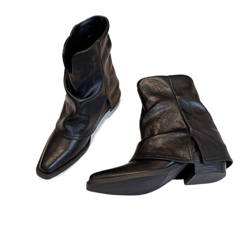 Damen Stiefeletten Elegant Spitz Zehenbereich Klobige Schuhe Designer 2025 Winter Neu Chelsea Boots Kleid Party Damen Pumps Botas