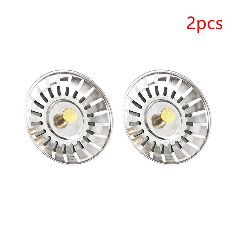 

2Pcs Kitchen Sink Strainer Stopper Waste Plug Sink Filter Filtre Sink Strainer Filter Floor Drain Kitchen Tools золотий