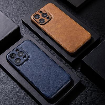 Apple 15promax Mobile Phone Case, High-end Leather, Suitable for IPhone14 Advanced Sense 13 Anti-drop Leather Pattern 12 Leather Case