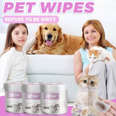 Reinigungstücher für Tränenflecken bei Haustieren, Augentücher aus Vliesmaterial zum Reinigen von Augenschmutz bei Hunden und Katzen, Universaltücher, 20 ml