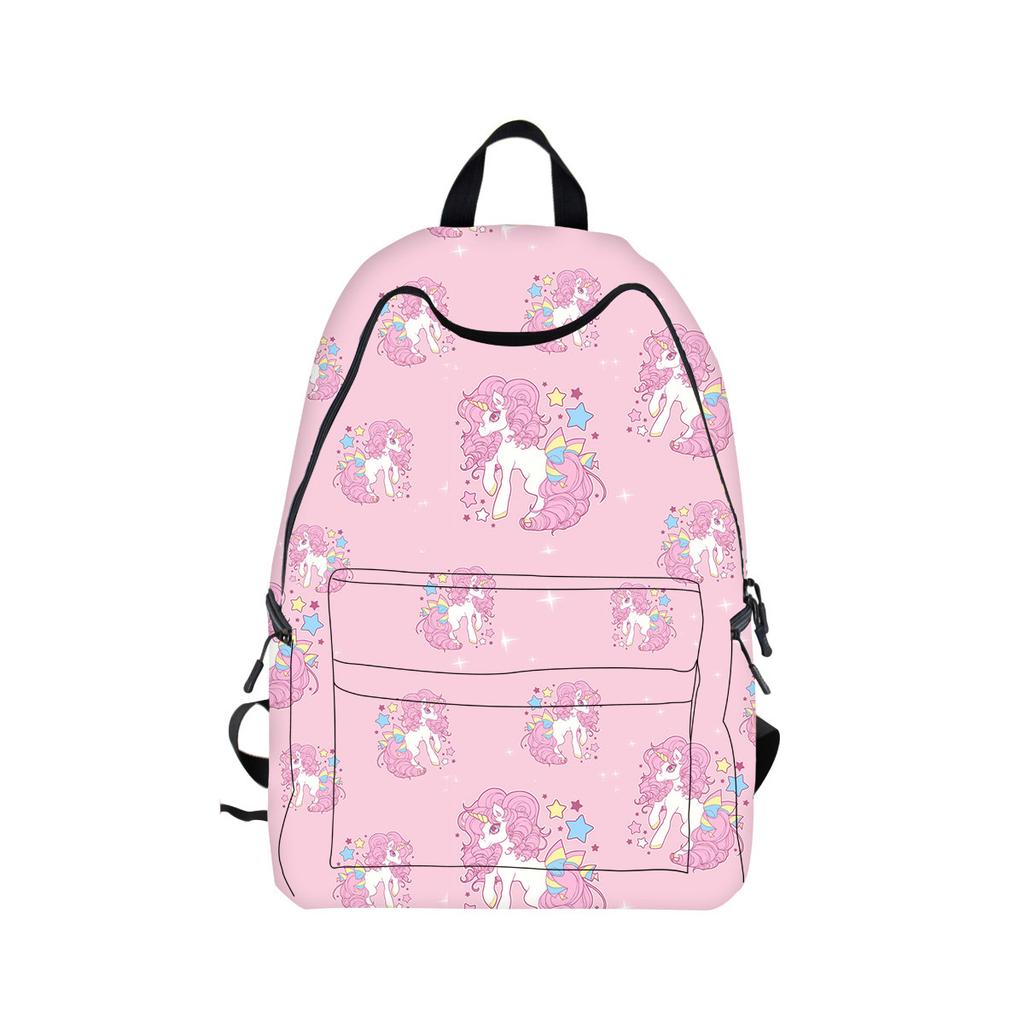 Kreative Persönlichkeit Cartoon Doppelschulter Rucksack Schüler Schultasche Modetrend Reiserucksack