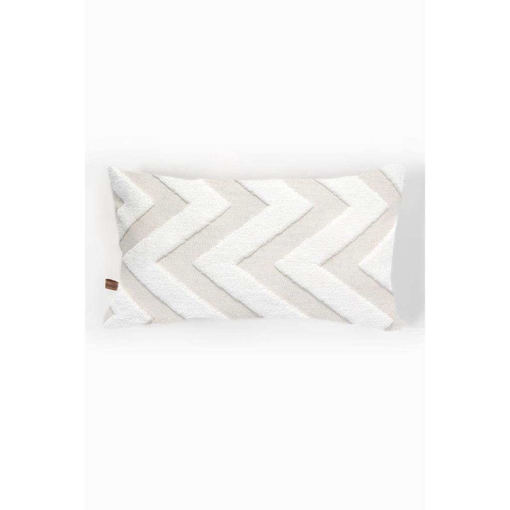 Bohemian Special Design Punch Punch Pattern Decorative Rectangular Throw Pillow Case Line Ecru