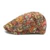 Autumn Winter Jacquard Beret Women British Vintage Peaked Cap Bear Print Cap