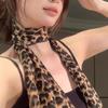 Leopard Print Scarf Retro Polka Dots Women Scarves Necklace  Hairs Band Neck Protection Decoration Long Scarfs Fashion Accessories