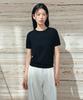 Siyajyu Sikn2188 Fluid Pocket Short Sleeve Knit_Black