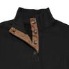 Spring Autumn Men Henley Top Four Button Half Neck Contrast Faux Suede Elbow Patches Long Sleeve Vintage Daily Streetwear Casual Pullover Sweatshirt