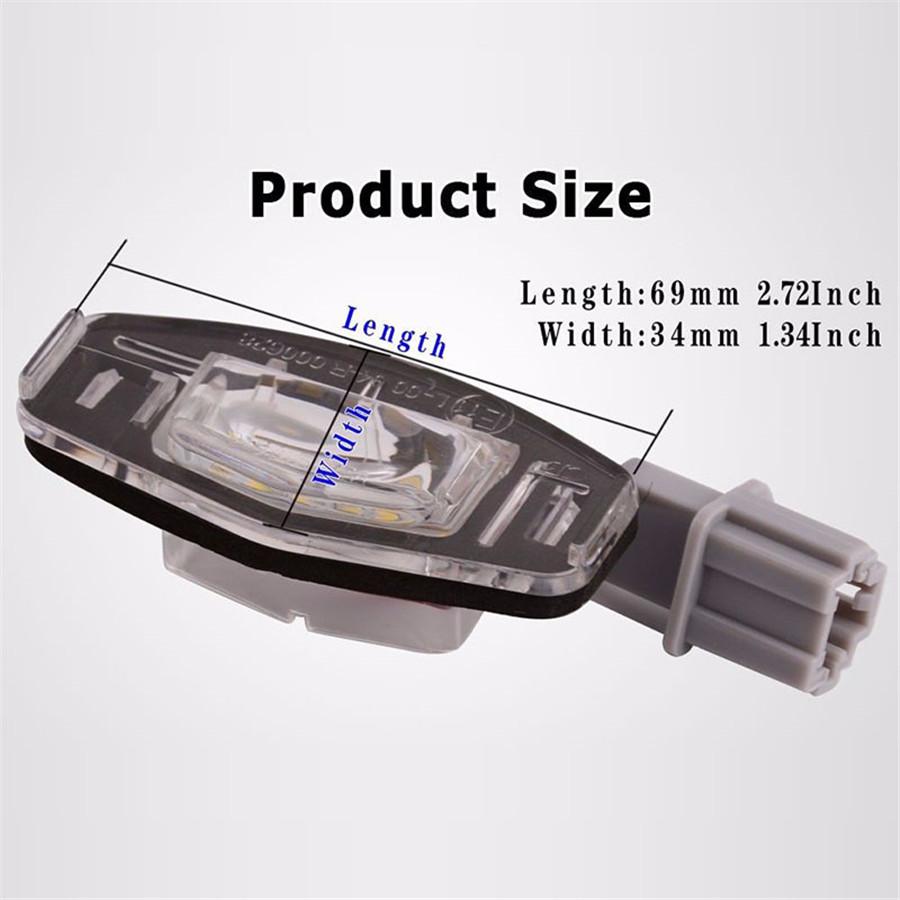 2x 18 LED License Plate Light Direct Fit For Honda Civic Accord