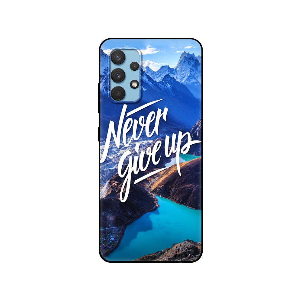 Czarny pokrowiec tpu do Samsunga Galaxy A12 A22 A32 A42 A52 A72 4g 5g S21 PLUS ultra tylna obudowa podróż góra morze plaża cytaty