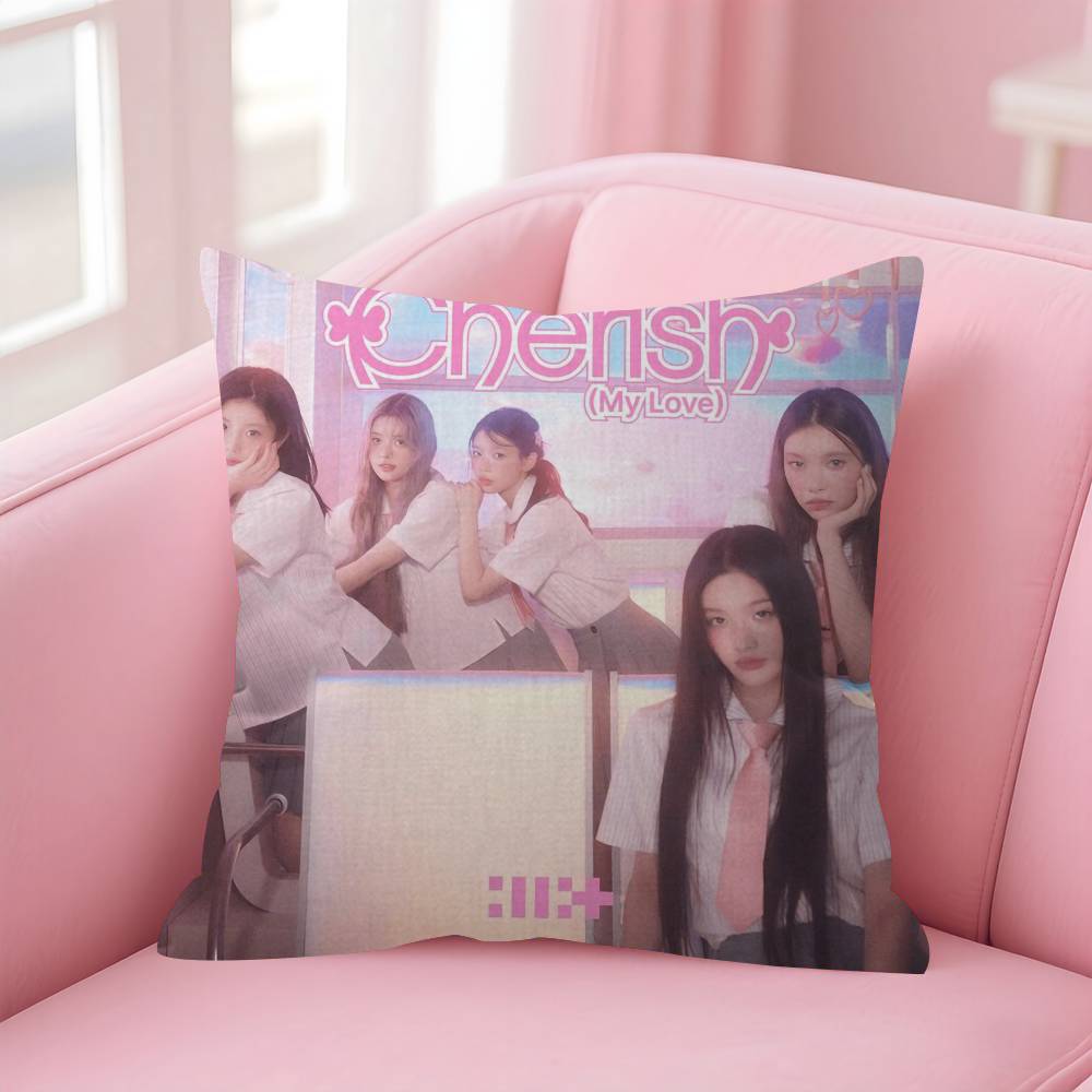Pillow Cover For Bedroom Room And Living Room Sofa Decorative Cushion Cover Korea I-I-Illit Album