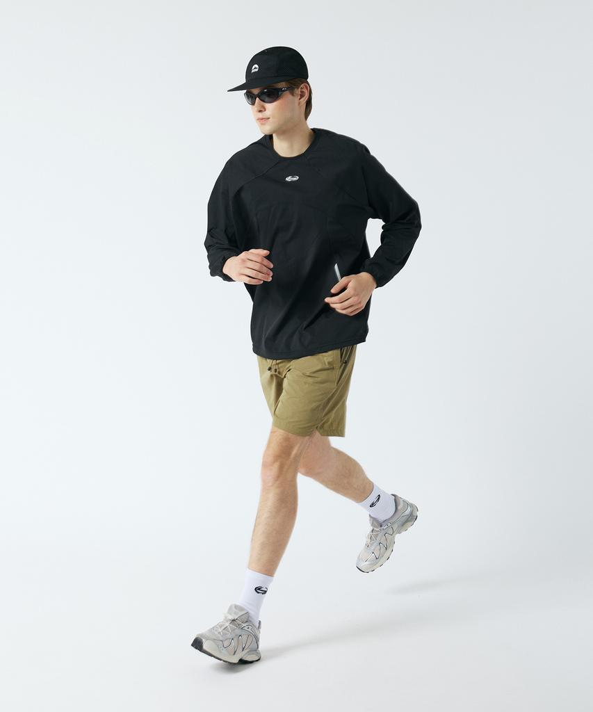 Sanlo [Unisex] Top Mesh Running Cap - Black