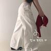 The Pink High Waist Banding Wide Cotton Snap Pants