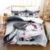 Genshin Impact Columbina Bettwäsche Set Einzelbett Twin Full Queen King Size Aldult Bettbezug Kawaii Bettsets für Jungen Schlafzimmer