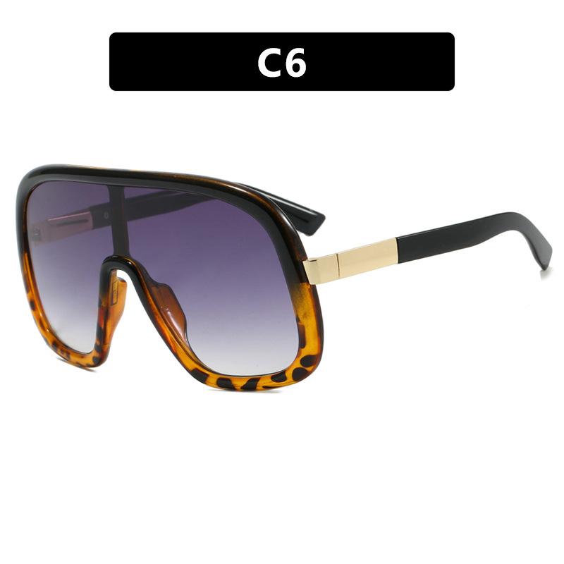 JYL Oversized One-Piece Sunglasses UV400 Unisex Punk Big Frame / 3243