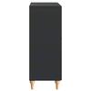 Sideboard Black 66 x 34.5 x 90 cm Particleboard