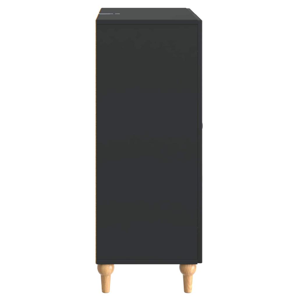 Sideboard Black 66 x 34.5 x 90 cm Particleboard