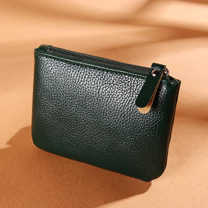 Mini Wallet Women Coin Purse Red Black Female PU Leather Small Hand Bag Cash Pouch Card Holder
