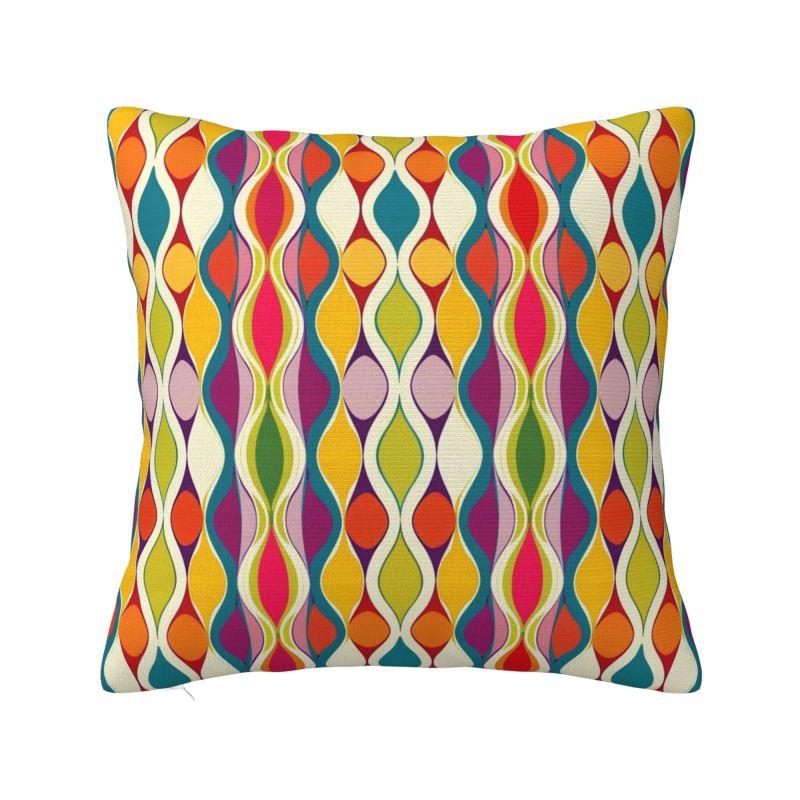 Orla Kiely Fiori Scandinavi Federa Cuscino Arredo Casa Quadrata Poliestere Stampa Double Face