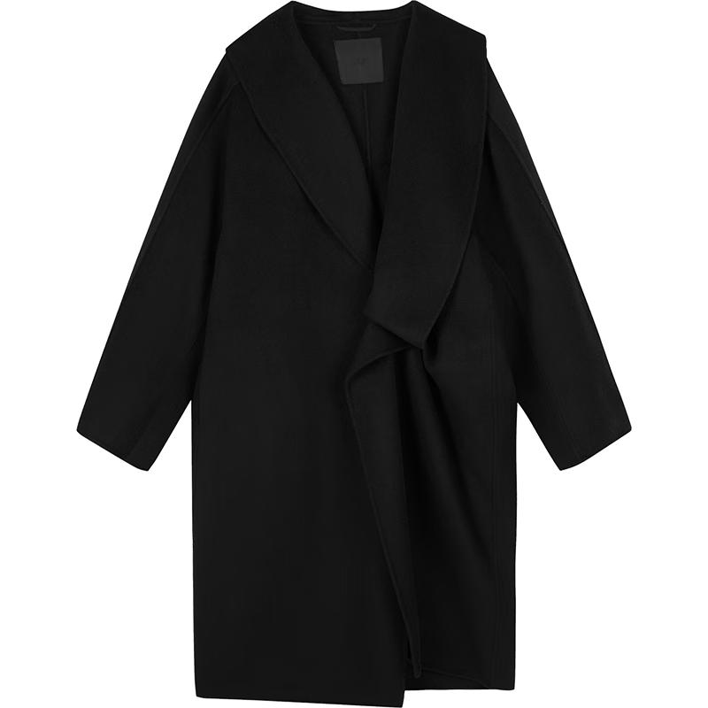 JNBY 2024 Winter Loose Lapel Woolen Coat