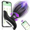 Wibrator do analu obracany o 360° Masażer dla gejów Korek analny Wibrujący stymulator Penetracja Analny wibrator Mężczyzna Kobiety Wibracje analne 18
