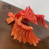 3D Printed Phoenix Figurine Movable Joints Colorful Bird Figure Articulated Animal Model Fidget Toy Home Office Desktop Decoration Ornament