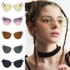 Sun Protection Cat Eye Sunglasses Multicolor Big Frame Sun Glasses Vintage UV400 Eyewear  Selfie