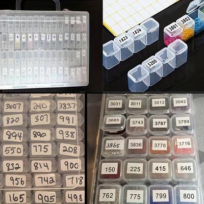 1000 Pieces of Diamond Painting Circle Square Small Stickers, Label Stickers Diamond Embroidery Accessories Tools