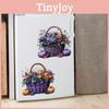 Flowers Halloween Pumpkin Fruit Basket Glass Showcase Home Decor Stickers Wall