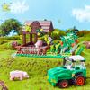Non-Toxic Moc Farm Truck Pigsty Windmill House Building Block Farmer Tractor Vehicle Car Brick City Construction Toy For Children