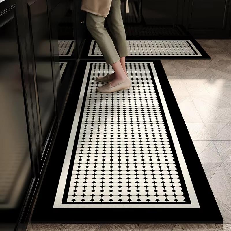 Diatomite Kitchen Floor Rug Anti-Slip Oil-Proof Water-Absorbing, Dirt-Resistant And Waterproof Door Mat For Home Decor