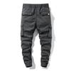 Multi-bag Overalls Spring and Autumn Men's Casual Pants Simple Straight Cropped Pant
