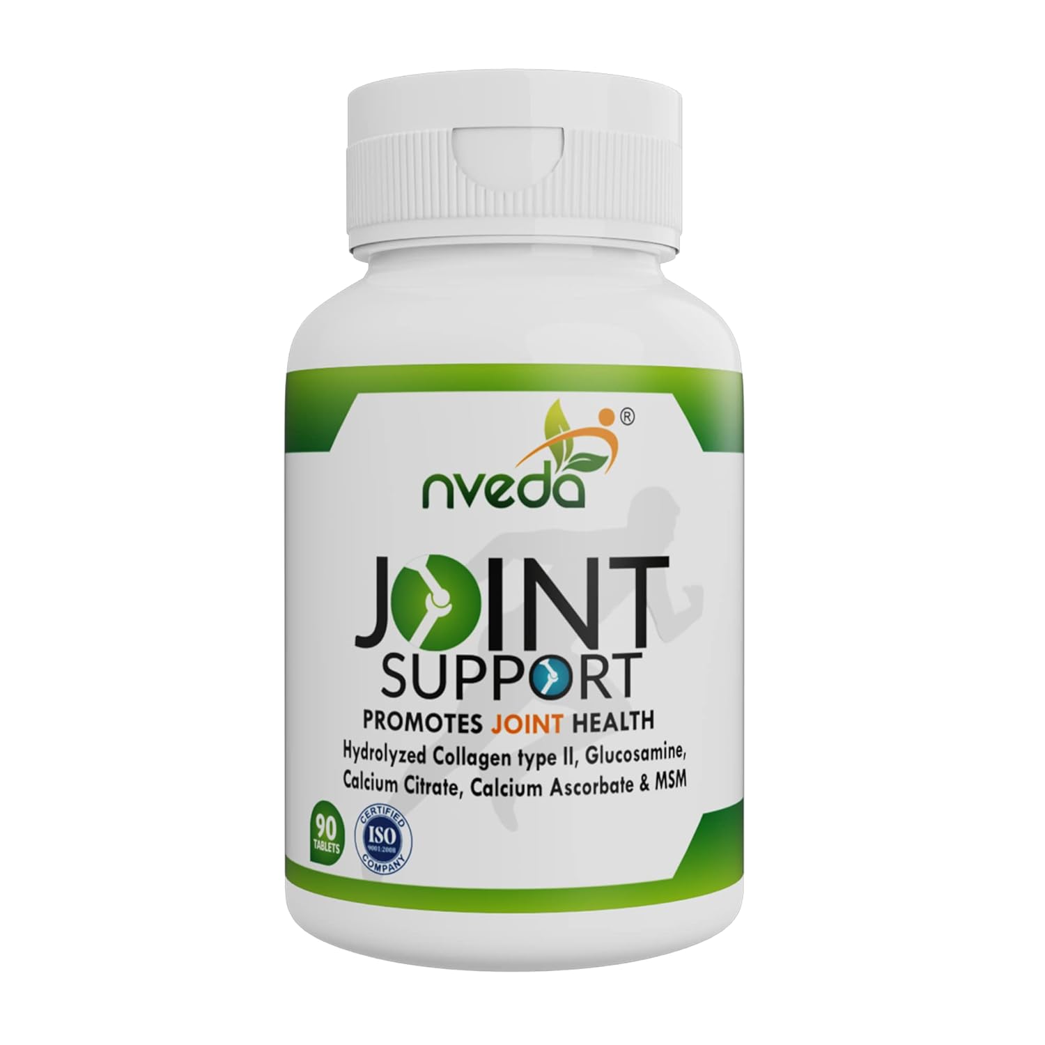 

Nveda Joint Support Tablets 90 Count with Collagen Type 2 Glucosamine Calcium MSM for Healthy Joints