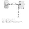 Adjustable Window Security Lock for Child Safety Ventilation Self Adhesive No Drilling Window Restrictor for Metal Wooden Sliding Window