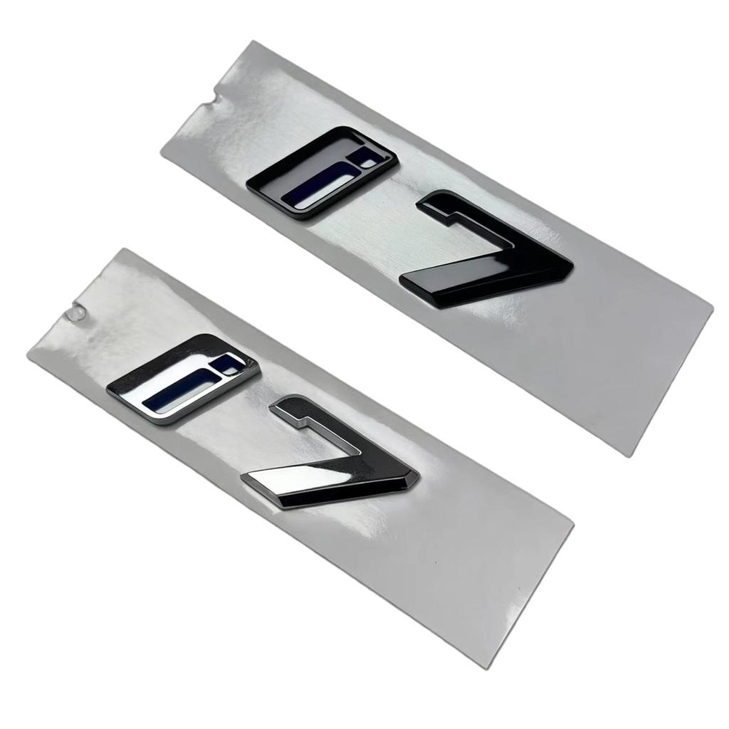Rear Badge Emblem Letter Sticker For BMW iX3 I4 I7 M50 M60 M70L Car Rear Trunk Logo Decal Auto Exterior Styling Accessories X3 I