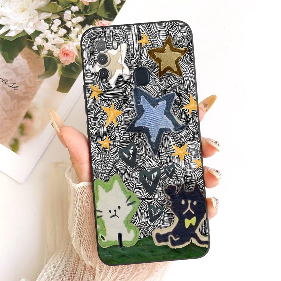 For Itel S16 Vision 1 Pro Fashion Dusk Beach Painting Phone Case For Itel Vision 1 Pro ItelS16 Soft Silicone Cover Bumpers