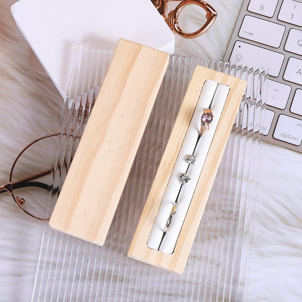 Wooden Ring Display Stand Jewelry Display Ring Organizer Vintage Ring Holder Crafts DIY
