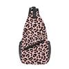 Karomuster Leopardendruck Brusttasche Jungen/Mädchen Bestes Geschenk 2D Cartoon Große Kapazität Outdoor Sport Freizeit Mode Umhängetasche