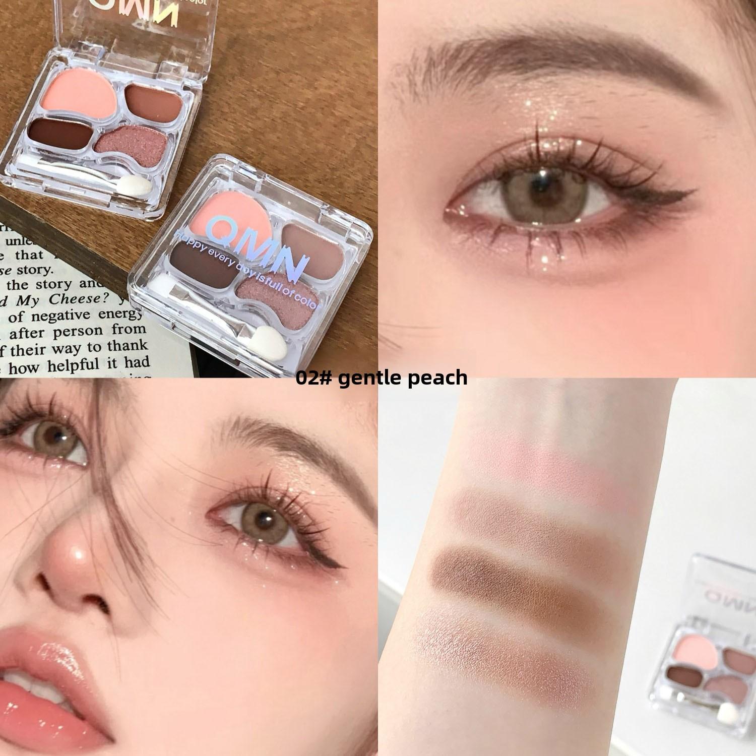 

Палитра теней для век Enchanting Gaze: 4 универсальных матовых и мерцающих оттенка для потрясающего макияжа глаз 02