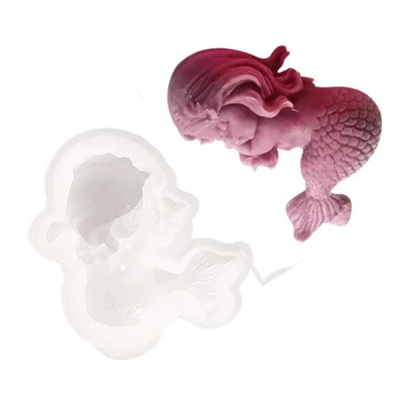

Multi Style shell Mermaid Silicone Soap Mold DIY Ocean Goddess Candle Resin Making Geometry Chocolate Mold Desk Decor Gifts