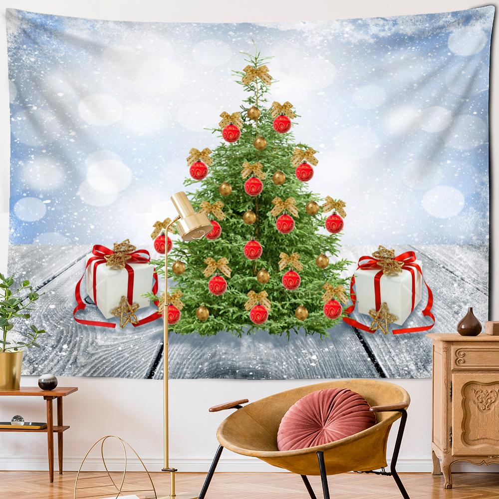 2021 Vánoční stromeček Tapiserie Tapiserie Nástěnné pozadí Látková dekorace Polyester Home Room Wall Decor